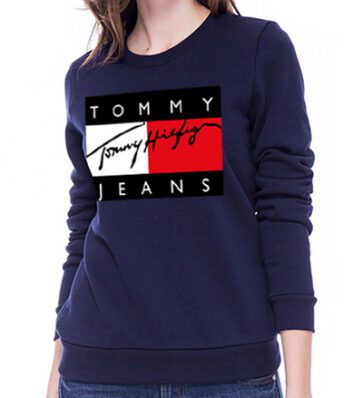 טומי הילפיגר-TOMMY SWETER WOMEN - Nave Blue