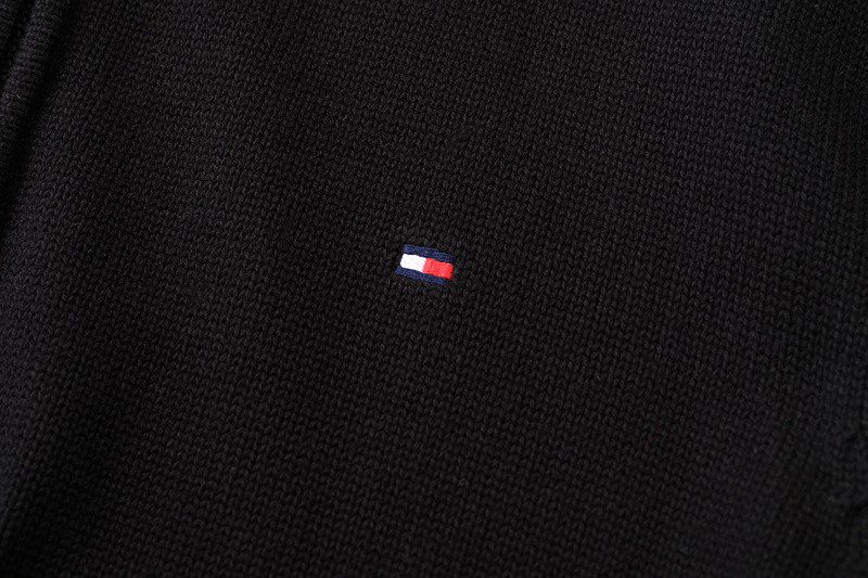 טומי הילפיגר-TOMMY SWETER ZIP MEN'S - Black – תמונה 12