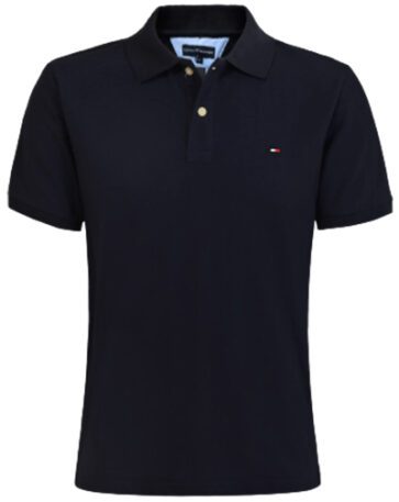 טומי הילפיגר-TOMMY POLO MEN'S TSHIRT - NAVY BLUE