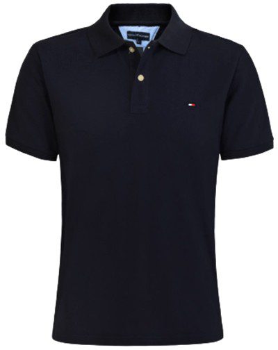 טומי הילפיגר-TOMMY POLO MEN'S TSHIRT - NAVY BLUE