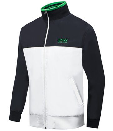 בוס-HUGO BOSS JACKET MEN'S - Black & White