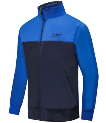 בוס-HUGO BOSS JACKET MEN'S -Blue & Black