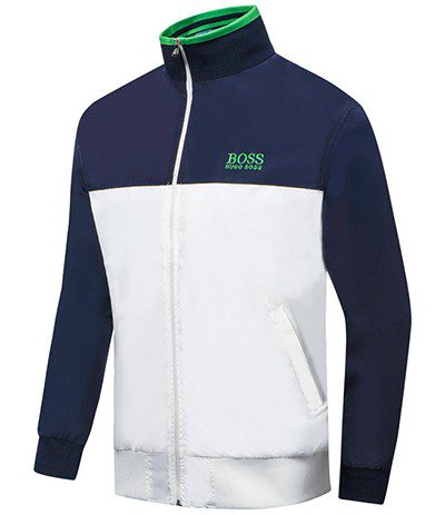 בוס-HUGO BOSS JACKET MEN'S - Navy Blue & White