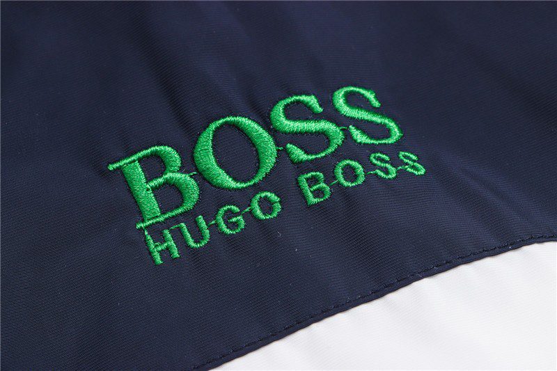 בוס-HUGO BOSS JACKET MEN'S - Navy Blue & White – תמונה 11