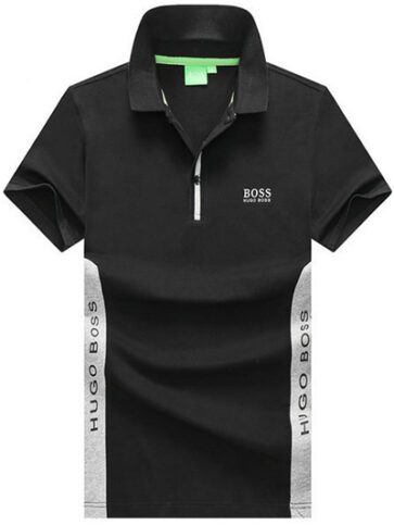 בוס-HUGO BOSS POLO TSHIRT MEN'S - Black