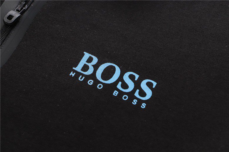 בוס-HUGO BOSS POLO TSHIRT MEN'S - Black – תמונה 9