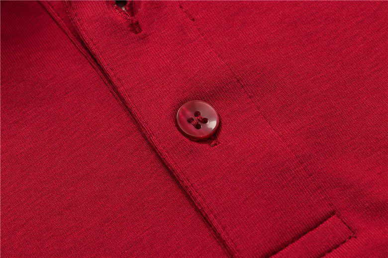 בוס-HUGO BOSS POLO TSHIRT MEN'S - Fire Brick & Gray – תמונה 5