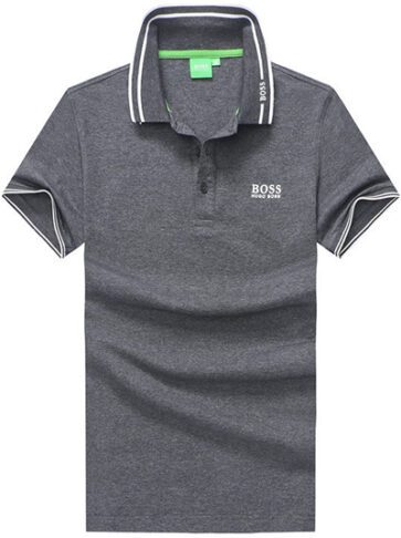 בוס-HUGO BOSS POLO TSHIRT MEN'S - Raven