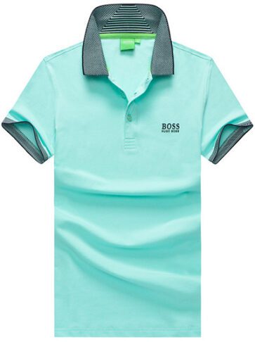 בוס-HUGO BOSS POLO TSHIRT MEN'S - Water Leaf