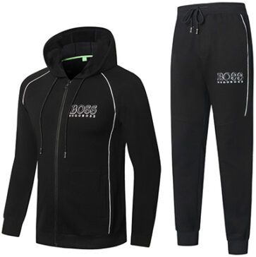 בוס-HUGO BOSS SUIT MEN'S - Black