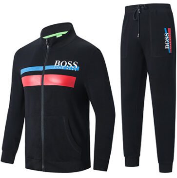 בוס-HUGO BOSS SUIT MEN'S - Black