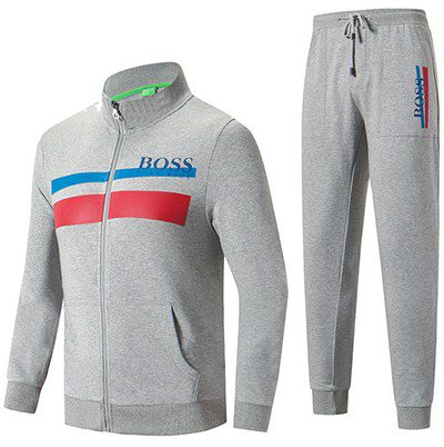 בוס-HUGO BOSS SUIT MEN'S - Gray