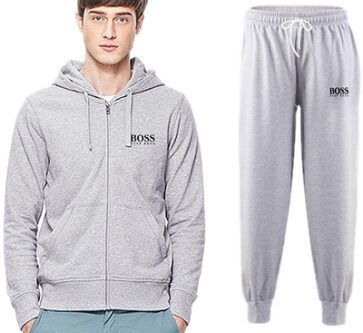 בוס-HUGO BOSS SUIT MEN'S - Gray