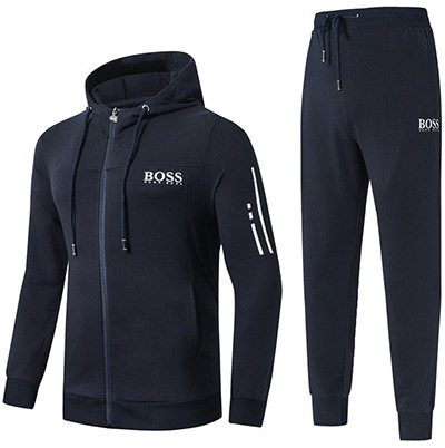 בוס-HUGO BOSS SUIT MEN'S - Navy Blue