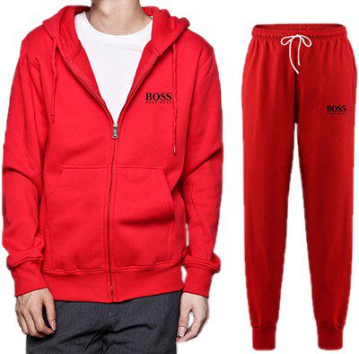 בוס-HUGO BOSS SUIT MEN'S - RED