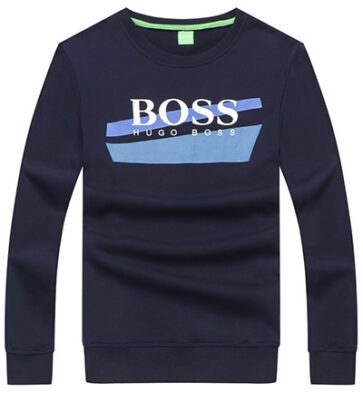 בוס-HUGO BOSS TSHIRT MEN'S LONG -NAVY BLUE