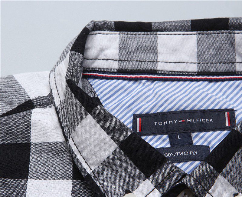 טומי הילפיגר-TOMMY BUTTON MEN'S- BLACK & WHITE – תמונה 12