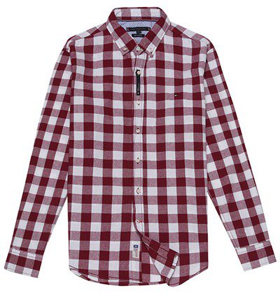 טומי הילפיגר-TOMMY BUTTON MEN'S- Falu Red