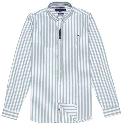 טומי הילפיגר-TOMMY BUTTON MEN'S- Heather & White