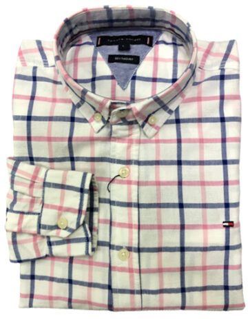 טומי הילפיגר-TOMMY BUTTON MEN'S- White Red & Black