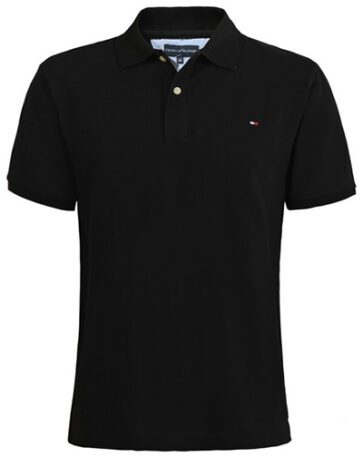 טומי הילפיגר-TOMMY POLO MEN'S TSHIRT - BLACK