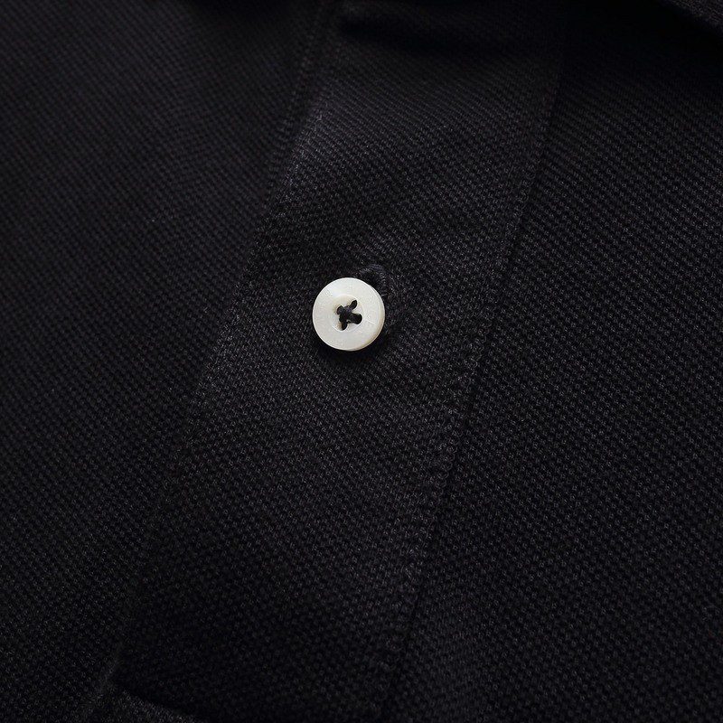 טומי הילפיגר-TOMMY POLO MEN'S TSHIRT - Black – תמונה 4