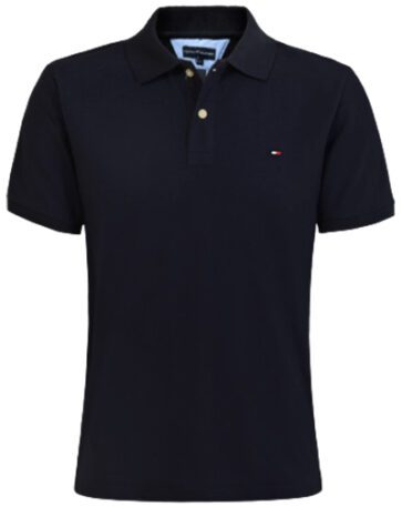 טומי הילפיגר-TOMMY POLO MEN'S TSHIRT - Black Pearl