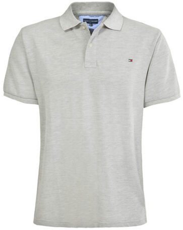 טומי הילפיגר-TOMMY POLO MEN'S TSHIRT - GRAY