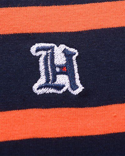 טומי הילפיגר-TOMMY POLO MEN'S TSHIRT - Navy Blue & Tomato – תמונה 2