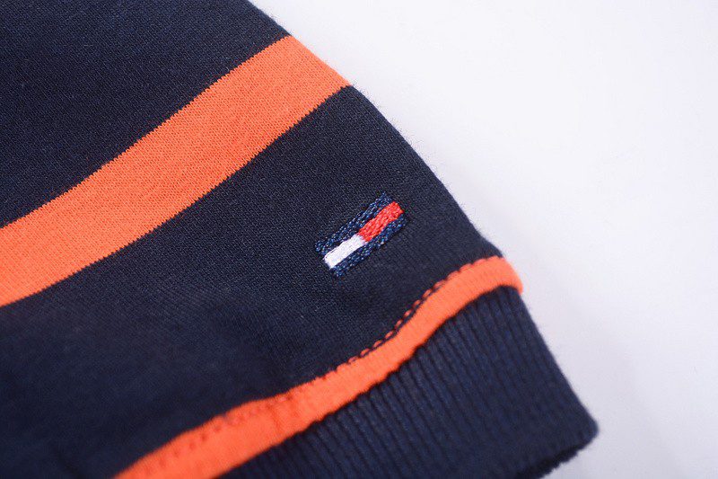 טומי הילפיגר-TOMMY POLO MEN'S TSHIRT - Navy Blue & Tomato – תמונה 8