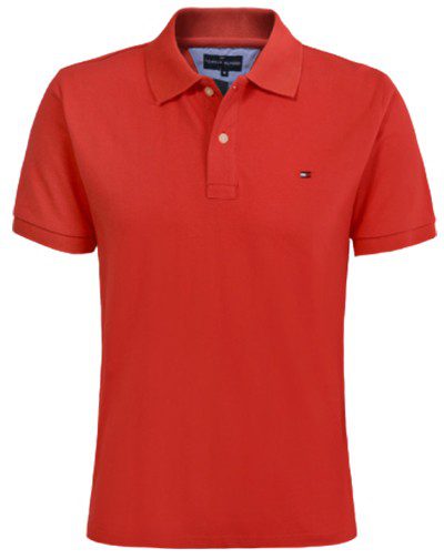 טומי הילפיגר-TOMMY POLO MEN'S TSHIRT - Persian Red