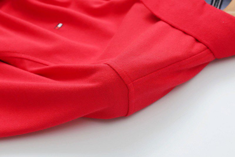 טומי הילפיגר-TOMMY POLO MEN'S TSHIRT - Red – תמונה 4