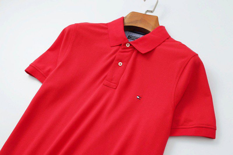 טומי הילפיגר-TOMMY POLO MEN'S TSHIRT - Red – תמונה 13