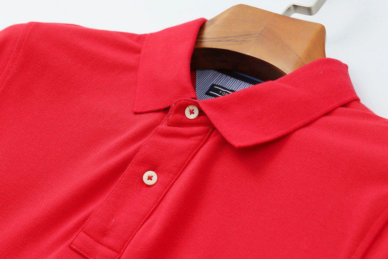 טומי הילפיגר-TOMMY POLO MEN'S TSHIRT - Red – תמונה 11