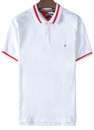 טומי הילפיגר-TOMMY POLO MEN'S TSHIRT - WHITE