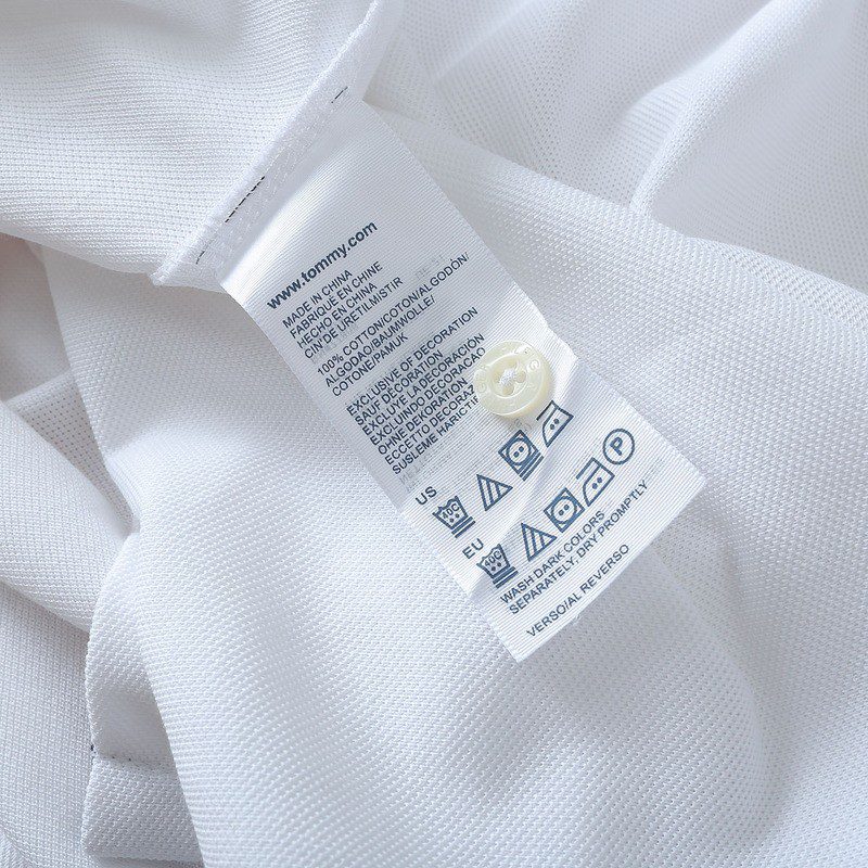 טומי הילפיגר-TOMMY POLO MEN'S TSHIRT - WHITE – תמונה 11