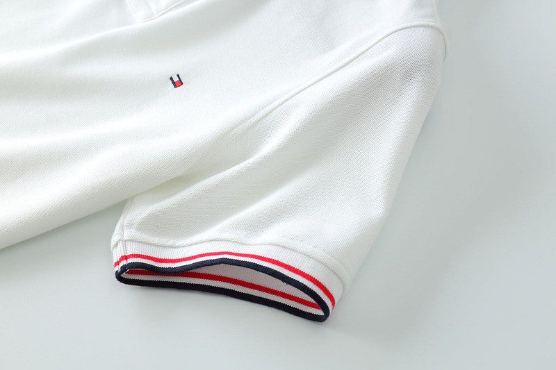 טומי הילפיגר-TOMMY POLO MEN'S TSHIRT - White – תמונה 10
