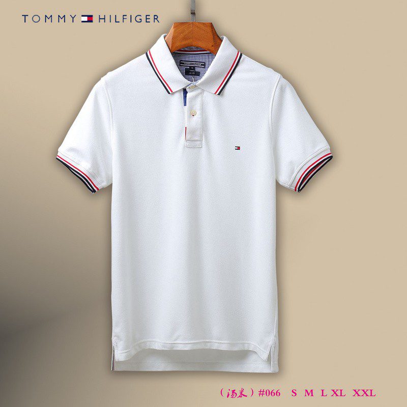 טומי הילפיגר-TOMMY POLO MEN'S TSHIRT - White – תמונה 14