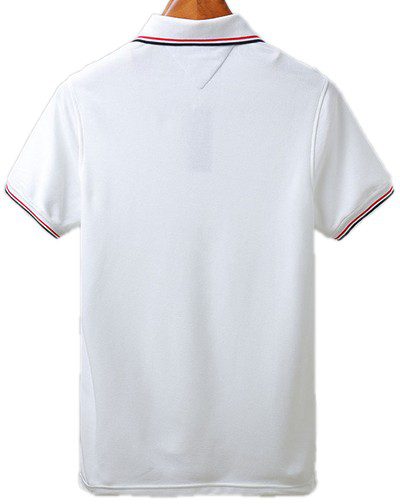 טומי הילפיגר-TOMMY POLO MEN'S TSHIRT - White – תמונה 2