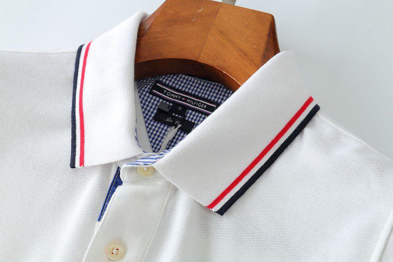 טומי הילפיגר-TOMMY POLO MEN'S TSHIRT - White – תמונה 3