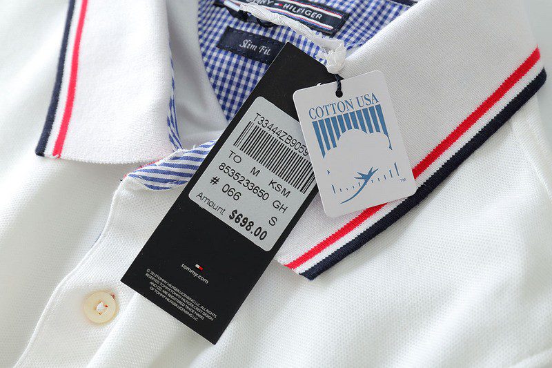 טומי הילפיגר-TOMMY POLO MEN'S TSHIRT - White – תמונה 5