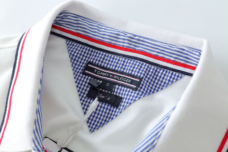 טומי הילפיגר-TOMMY POLO MEN'S TSHIRT - White – תמונה 6