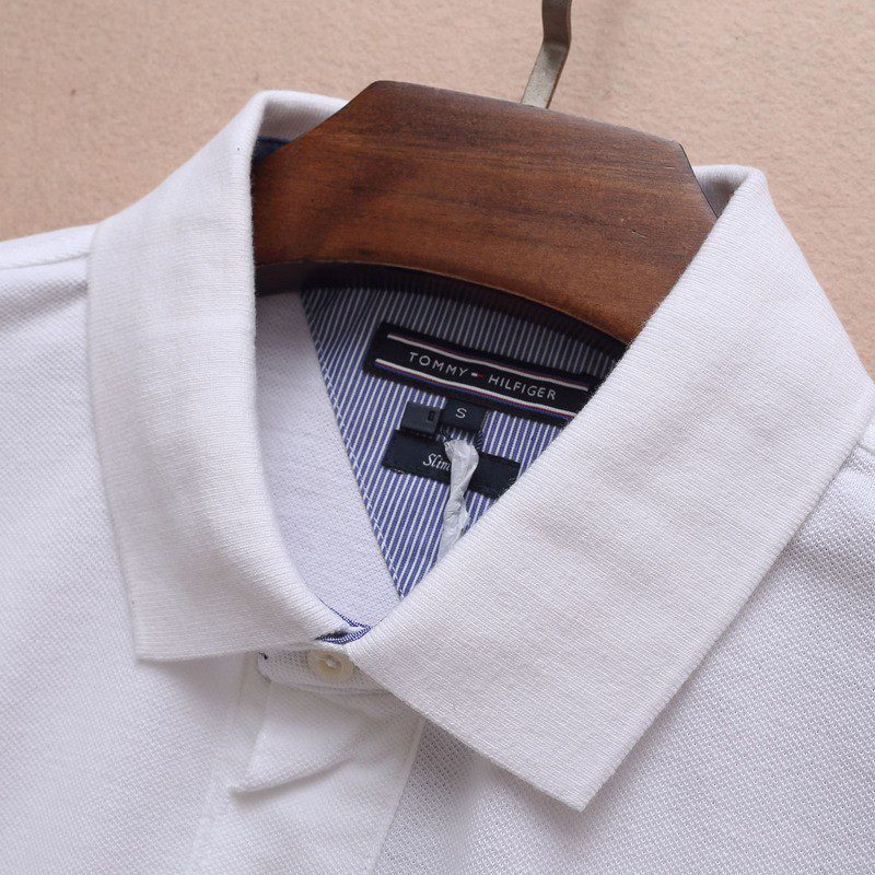 טומי הילפיגר-TOMMY POLO MEN'S TSHIRT - White – תמונה 6