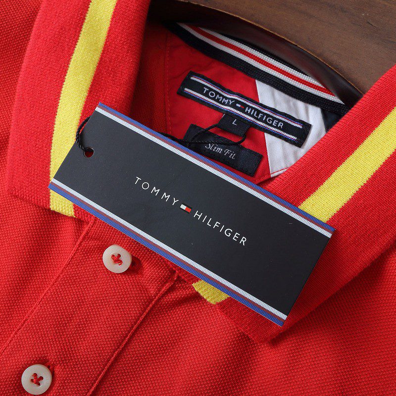 טומי הילפיגר-TOMMY POLO MEN'S TSHIRT - Alizarin – תמונה 4