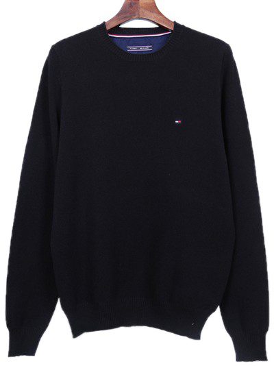 טומי הילפיגר-TOMMY SWETER MEN'S- BLACK