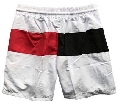 טומי הילפיגר-TOMMY SWIM MEN'S -BLACK WHITE & RED – תמונה 2