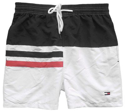טומי הילפיגר-TOMMY SWIM MEN'S - Black & WHITE