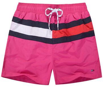 טומי הילפיגר-TOMMY SWIM MEN'S - Pink Black White & Red