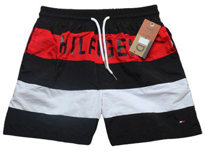 טומי הילפיגר-TOMMY SWIM MEN'S - RED BLACK WHITE