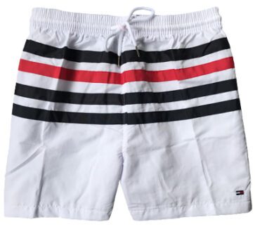טומי הילפיגר-TOMMY SWIM MEN'S - WHITE BLACK & RED